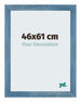 Mura MDF Bilderrahmen 46x61cm Hellblau Gewischt Vorne Messe | Yourdecoration.at