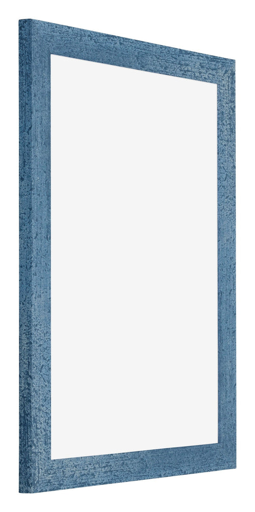 Mura MDF Bilderrahmen 46x61cm Hellblau Gewischt Vorne Schrag | Yourdecoration.at