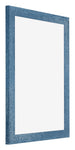 Mura MDF Bilderrahmen 46x61cm Hellblau Gewischt Vorne Schrag | Yourdecoration.at