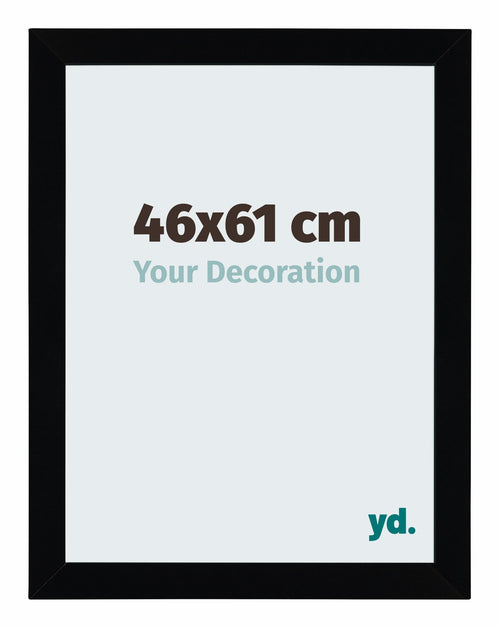 Mura MDF Bilderrahmen 46x61cm Schwarz Hochglanz Vorne Messe | Yourdecoration.at