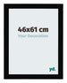 Mura MDF Bilderrahmen 46x61cm Schwarz Hochglanz Vorne Messe | Yourdecoration.at