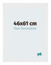 Mura MDF Bilderrahmen 46x61cm Weiß Hochglanz Vorne Messe | Yourdecoration.at