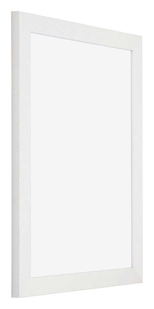 Mura MDF Bilderrahmen 48x64cm Weiss Hochglanz Vorne Schrag | Yourdecoration.at