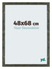 Mura MDF Bilderrahmen 48x68cm Blau Gold Meliert Vorne Messe | Yourdecoration.at
