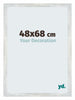Mura MDF Bilderrahmen 48x68cm Silberglanz Vintage Vorne Messe | Yourdecoration.at