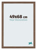 Mura MDF Bilderrahmen 49x68cm Nussbaum Dunkel Vorne Messe | Yourdecoration.at