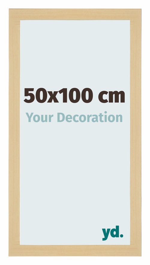 Mura MDF Bilderrahmen 50x100cm Ahorn Dekor Vorne Messe | Yourdecoration.at