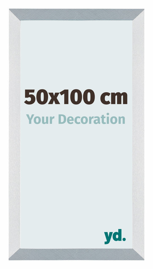 Mura MDF Bilderrahmen 50x100cm Aluminium Geburstet Vorne Messe | Yourdecoration.at