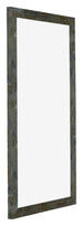Mura MDF Bilderrahmen 50x100cm Blau Gold Meliert Vorne Schrag | Yourdecoration.at