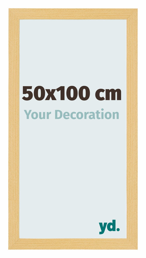 Mura MDF Bilderrahmen 50x100cm Buche Dekor Vorne Messe | Yourdecoration.at