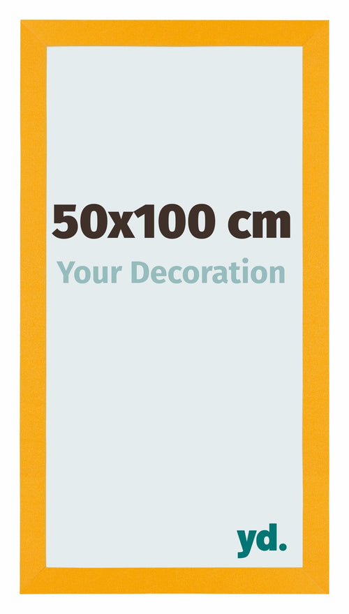 Mura MDF Bilderrahmen 50x100cm Gelb Vorne Messe | Yourdecoration.at