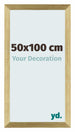 Mura MDF Bilderrahmen 50x100cm Gold Glanz Vorne Messe | Yourdecoration.at
