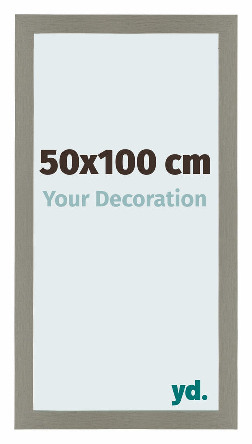 Mura MDF Bilderrahmen 50x100cm Grau Vorne Messe | Yourdecoration.at