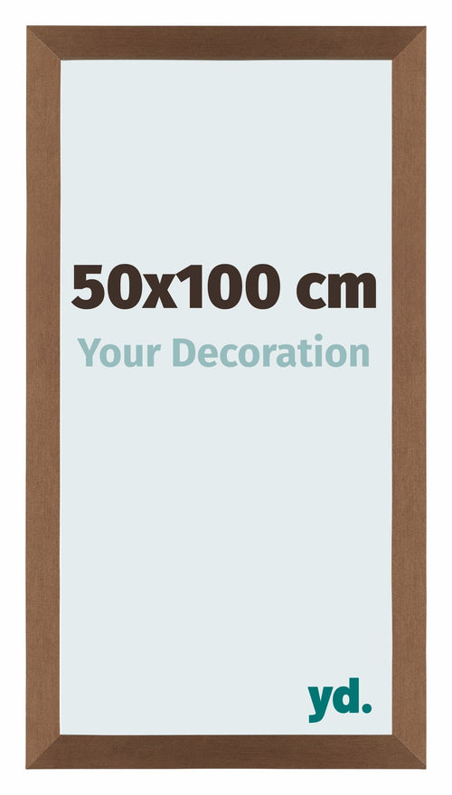 Mura MDF Bilderrahmen 50x100cm Kupfer Dekor Vorne Messe | Yourdecoration.at
