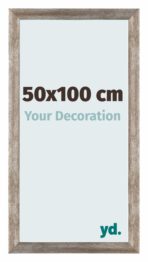 Mura MDF Bilderrahmen 50x100cm Metall Vintage Vorne Messe | Yourdecoration.at