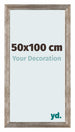 Mura MDF Bilderrahmen 50x100cm Metall Vintage Vorne Messe | Yourdecoration.at