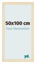 Mura MDF Bilderrahmen 50x100cm Sand Gewischt Vorne Messe | Yourdecoration.at