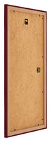 Mura MDF Bilderrahmen 50x100cm Weinrot Gewischt Rucksteite Schrag | Yourdecoration.at