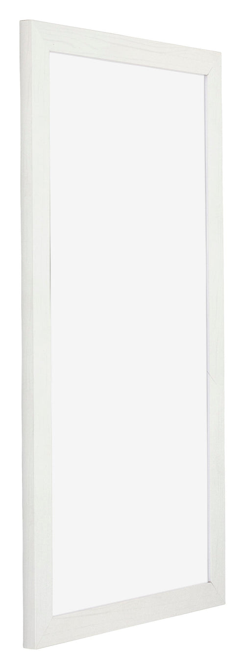 Mura MDF Bilderrahmen 50x100cm Weiss Gewischt Vorne Schr��g | Yourdecoration.at