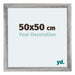 Mura MDF Bilderrahmen 50x50cm Grau Gewischt Vorne Messe | Yourdecoration.at