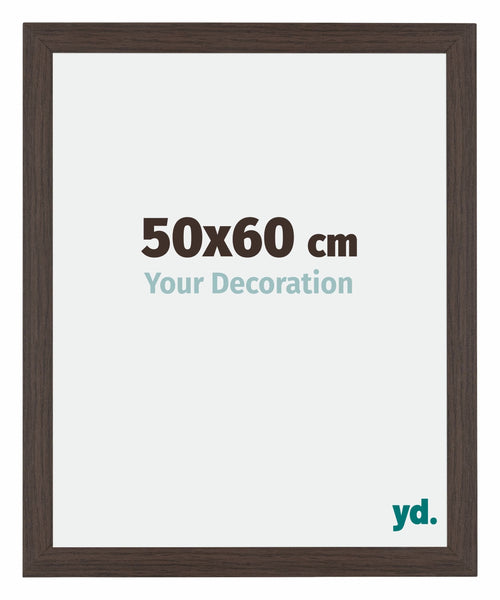 Mura MDF Bilderrahmen 50x60cm Eiche Dunkel Vorne Messe | Yourdecoration.at