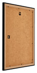 Mura MDF Bilderrahmen 50x60cm Schwarz Hochglanz Rucksteite Schrag | Yourdecoration.at