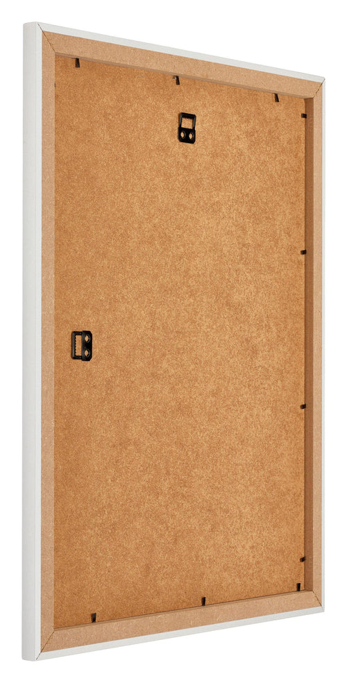 Mura MDF Bilderrahmen 50x60cm Weiss Matt Rückseite Schräg | Yourdecoration.at