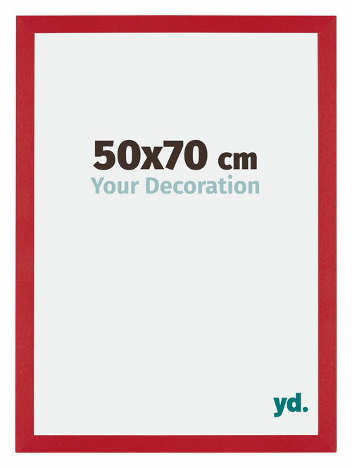 Mura MDF Bilderrahmen 50x70cm Rot Vorne Messe | Yourdecoration.at