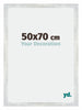 Mura MDF Bilderrahmen 50x70cm Silberglanz Vintage Vorne Messe | Yourdecoration.at
