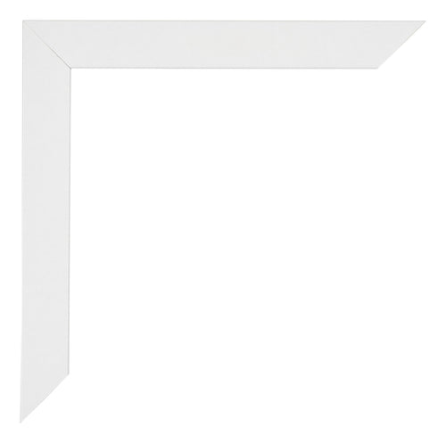 Mura MDF Bilderrahmen 50x70cm Weiss Hochglanz Detail Ecke | Yourdecoration.at