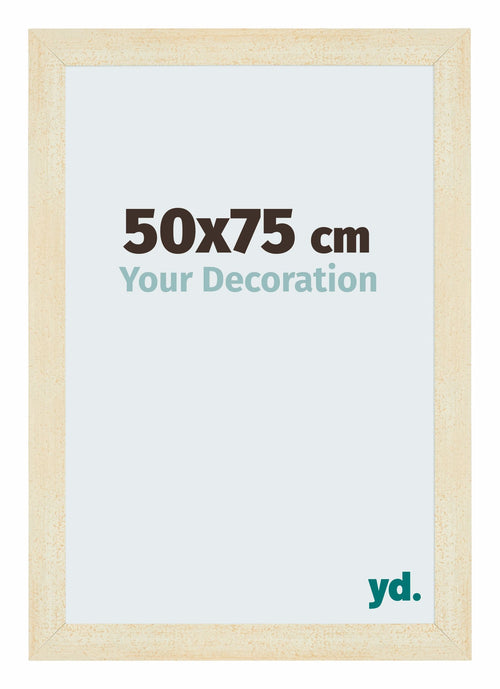 Mura MDF Bilderrahmen 50x75cm Sand Gewischt Vorne Messe | Yourdecoration.at