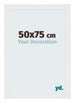 Mura MDF Bilderrahmen 50x75cm Weiss Hochglanz Vorne Messe | Yourdecoration.at