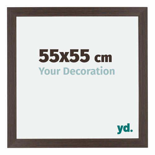 Mura MDF Bilderrahmen 55x55cm Eiche Dunkel Vorne Messe | Yourdecoration.at