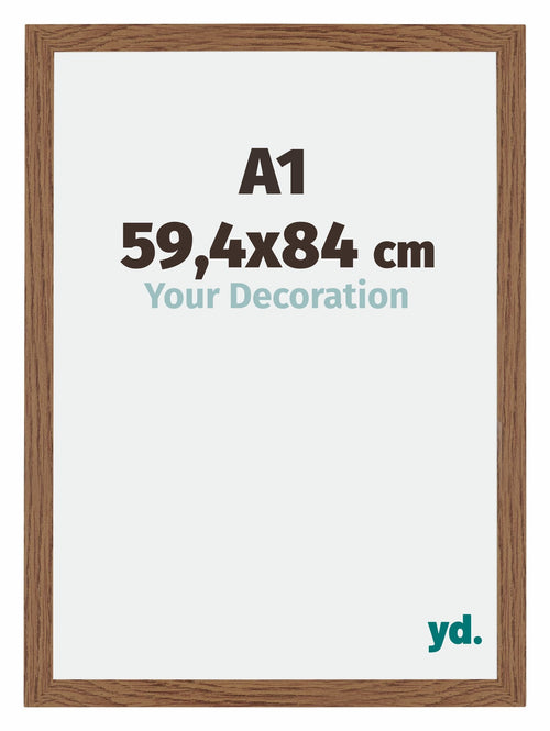 Mura MDF Bilderrahmen 59 4x84cm A1 Eiken Rustiek Vorne Messe | Yourdecoration.at