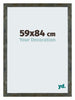 Mura MDF Bilderrahmen 59x84cm Blau Gold Meliert Vorne Messe | Yourdecoration.at