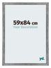 Mura MDF Bilderrahmen 59x84cm Grau Gewischt Vorne Messe | Yourdecoration.at