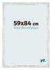 Mura MDF Bilderrahmen 59x84cm Silberglanz Vintage Vorne Messe | Yourdecoration.at