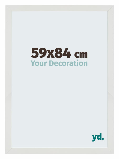 Mura MDF Bilderrahmen 59x84cm Weiss Matt Vorne Messe | Yourdecoration.at