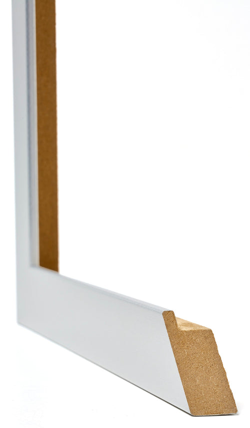 Mura MDF Bilderrahmen 60x60cm Aluminium Geburstet Detail Querschnitt | Yourdecoration.at