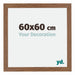 Mura MDF Bilderrahmen 60x60cm Eiken Rustiek Vorne Messe | Yourdecoration.at