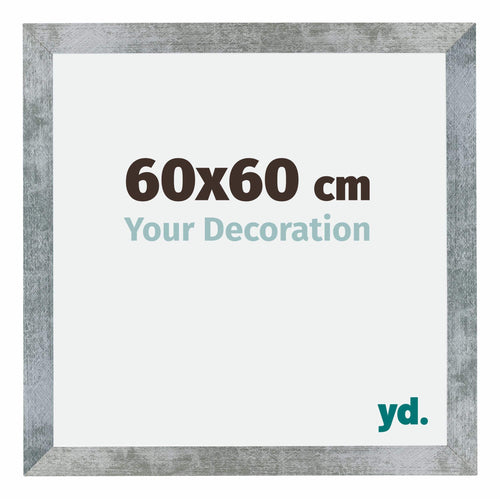 Mura MDF Bilderrahmen 60x60cm Eisen Gewischt Vorne Messe | Yourdecoration.at