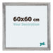 Mura MDF Bilderrahmen 60x60cm Grau Gewischt Vorne Messe | Yourdecoration.at