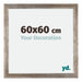 Mura MDF Bilderrahmen 60x60cm Metall Vintage Vorne Messe | Yourdecoration.at