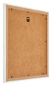 Mura MDF Bilderrahmen 60x60cm Weiss Gewischt Rückseite Schräg | Yourdecoration.at