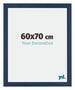 Mura MDF Bilderrahmen 60x70cm Dunkelblau Gewischt Vorne Messe | Yourdecoration.at