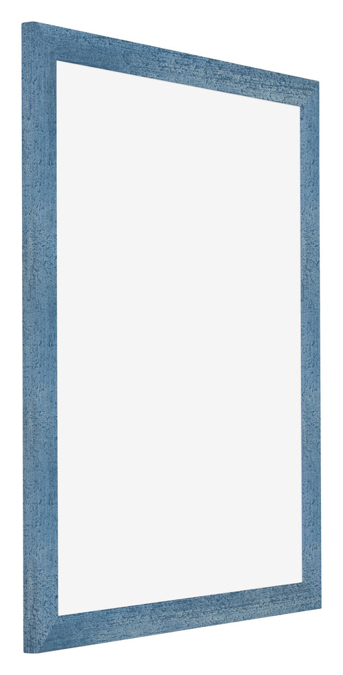 Mura MDF Bilderrahmen 60x70cm Hell Blau Geveegd Vorne Schrag | Yourdecoration.at