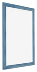 Mura MDF Bilderrahmen 60x70cm Hell Blau Geveegd Vorne Schrag | Yourdecoration.at