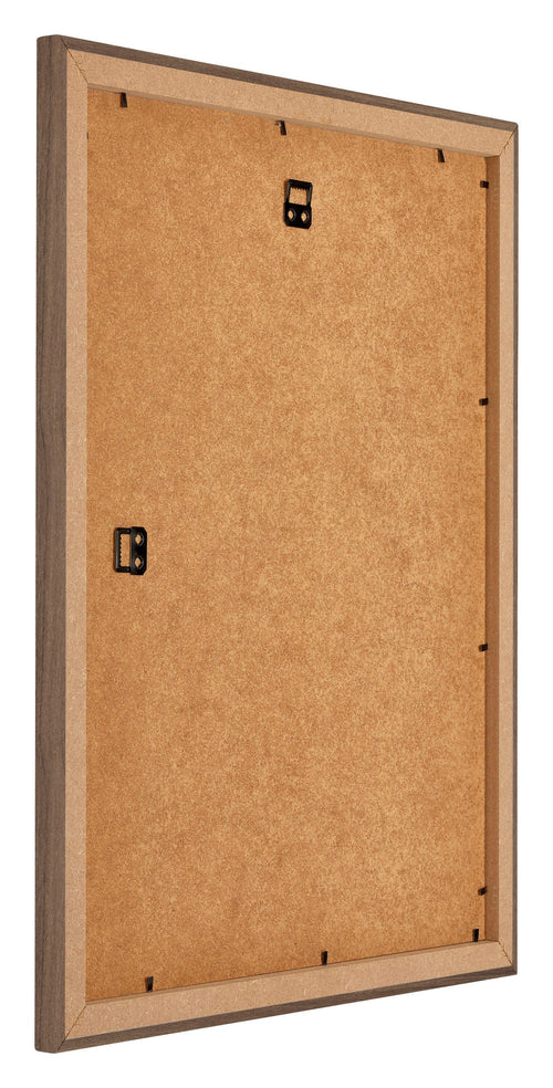 Mura MDF Bilderrahmen 60x70cm Nussbaum Dunkel Rucksteite Schrag | Yourdecoration.at