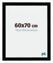 Mura MDF Bilderrahmen 60x70cm Schwarz Hochglanz Vorne Messe | Yourdecoration.at