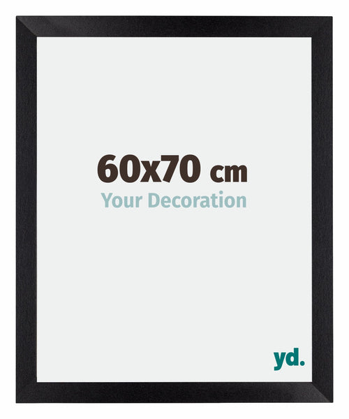 Mura MDF Bilderrahmen 60x70cm Schwarz Matt Vorne Messe | Yourdecoration.at